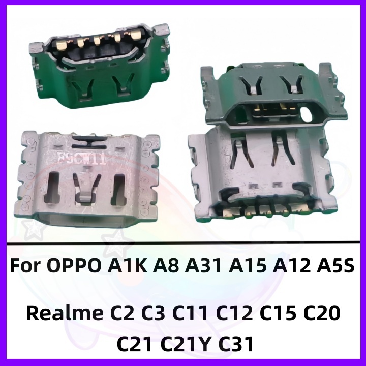 ก้นชาร์จ ตูดชาร์จ OPPO A1K A15 A12 A5S Realme C21 C21Y C31 C20 C2 C3 C11 C12 C15 อะไหล่