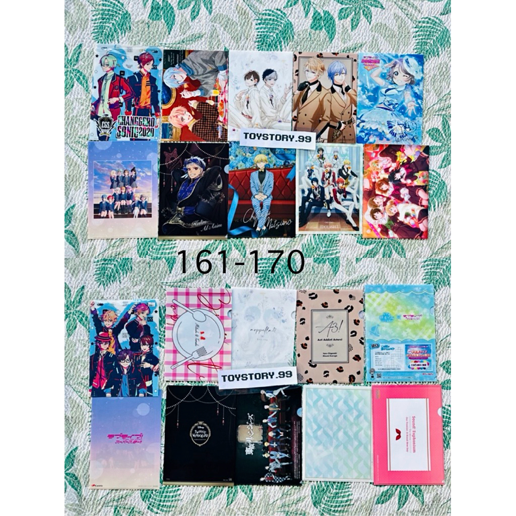 ♎️ แฟ้ม A4  อนิเมะญี่ปุ่น นักเบสบอล No.161-176