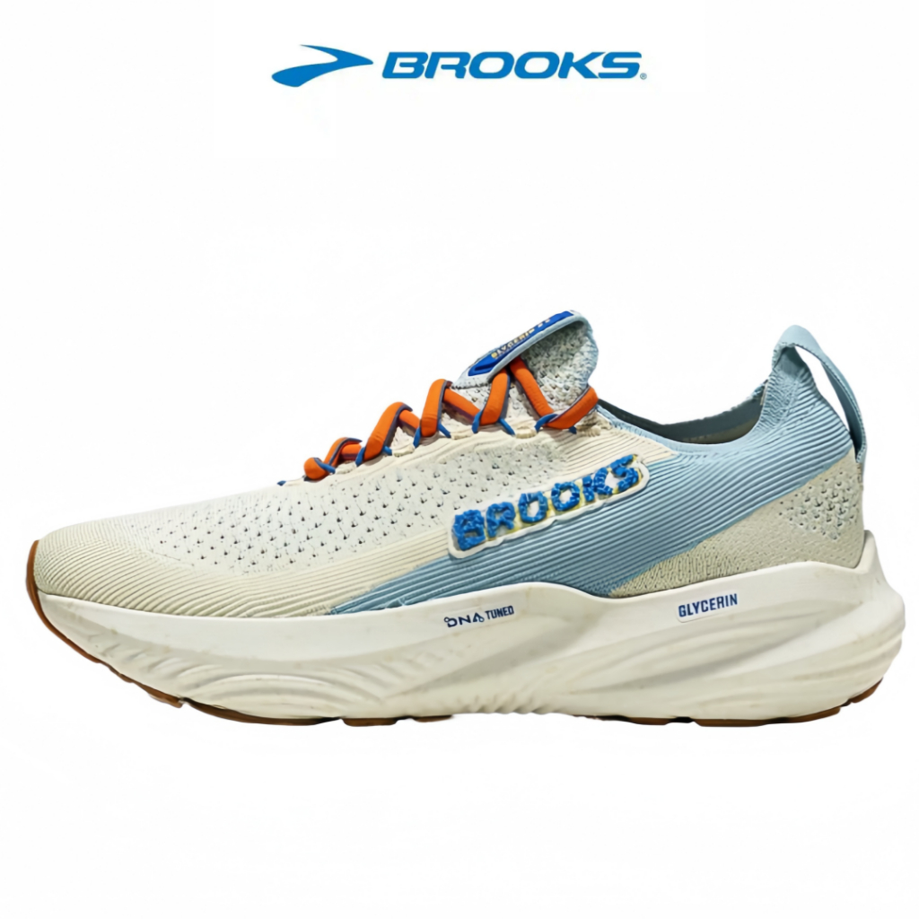 Brooks Glycerin 22 สีฟ้า - ขาว （ของแท้ 100 %）