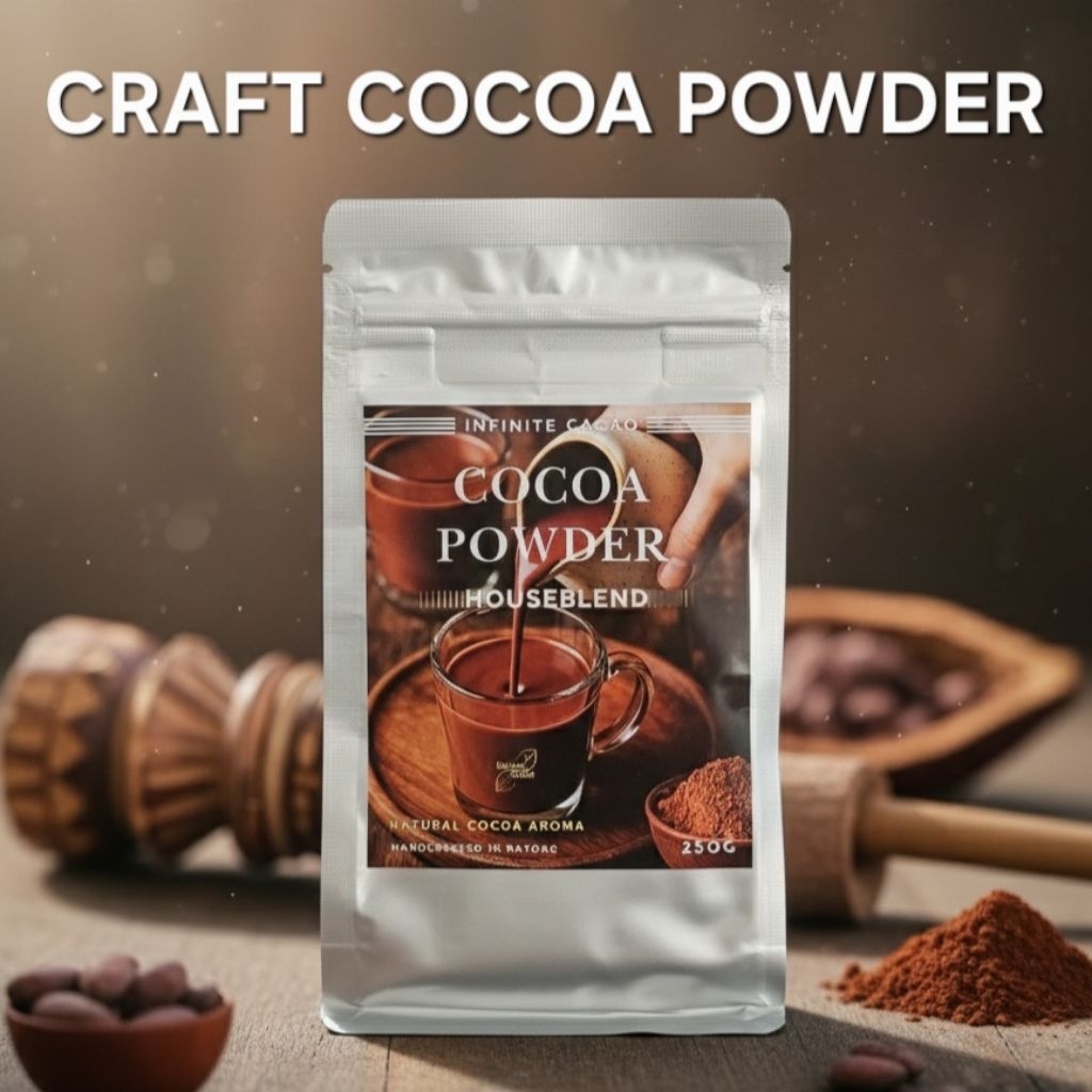 ผงโกโก้แท้ 100% Premium Houseblend Cocoa Powder