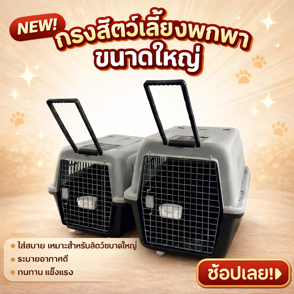 รีวิวกรงสัตว์เลี้ยงพกพาขนาดใหญ่: เดินทางปลอดภัย สบายใจทั้งคุณและน้อง