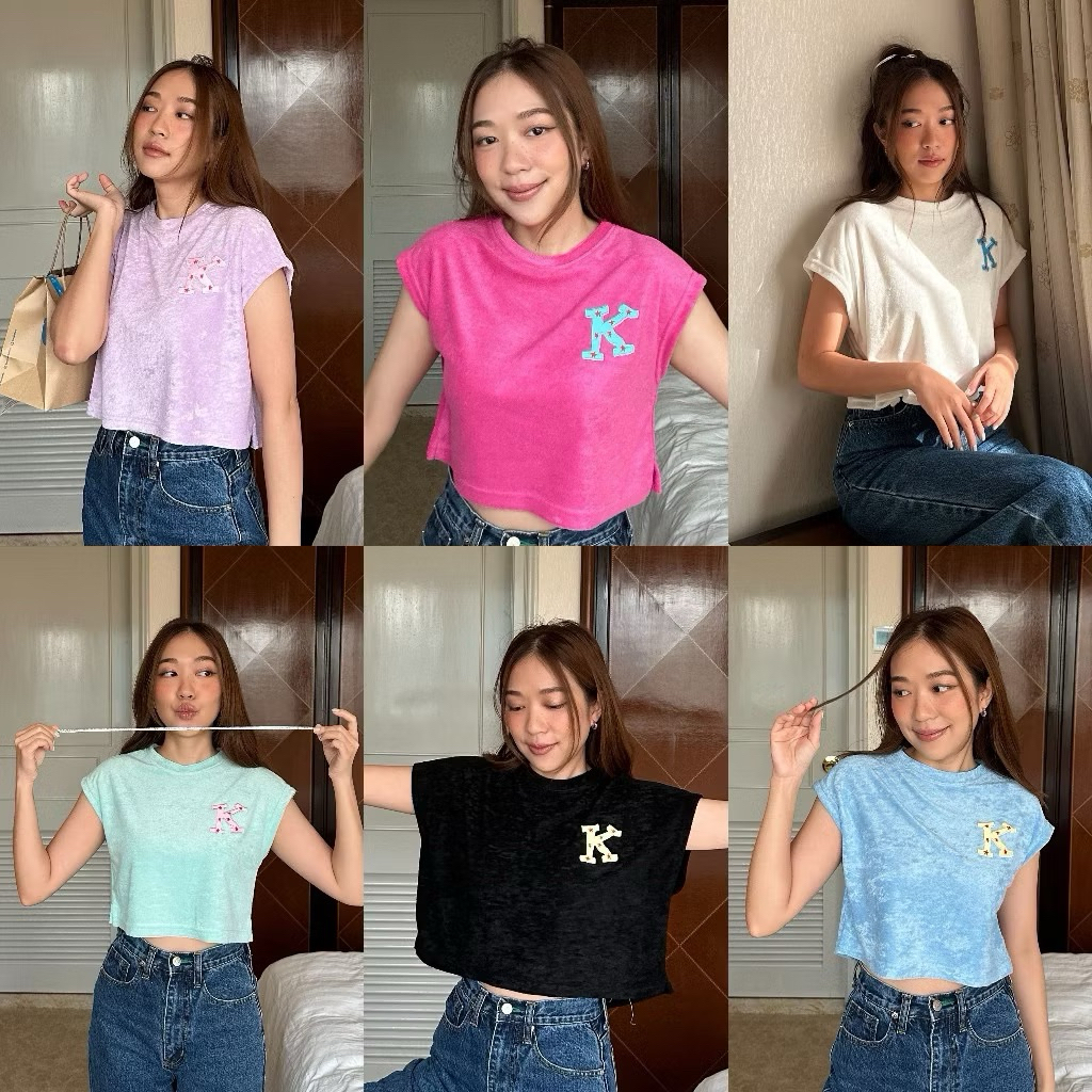 Kudsun Official - Fluffy Crop Top (สีม่วง)