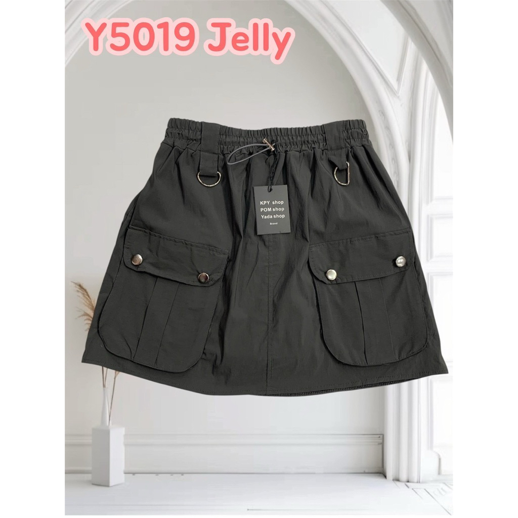 Y5019.เข้าใหม่กระโปรงกางเกงสาวอวบ รุ่นเป๋าคู่ middle size ผ้ากระโปรงกางเกงJelly  เอว28-36