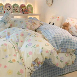 sweet dream shopชุดเครื่องนอนโทนดอกไม้🪴ครบเซ็ต6ชิ้นรวมผ้านวมมีผ้าปูที่นอนทุกขนาด3.5ฟุต5ฟุต6ฟุต