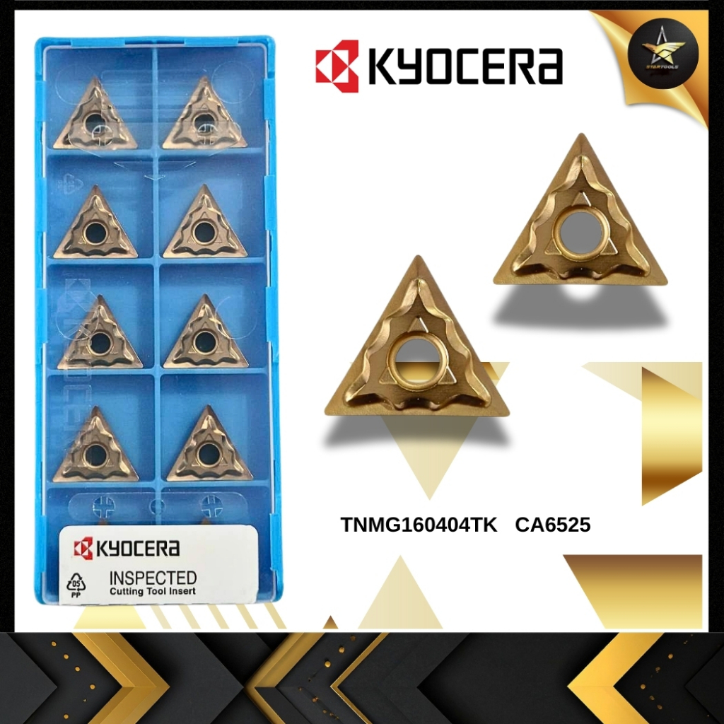 เม็ดมีด INSERT T16 / TNMG160404TK  มุม 04 เม็ดเบา / KYOCERA