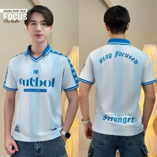 MAWIN เสื้อกีฬาคอปก FOCUS ใส่ได้ทั้งหญิง ชาย