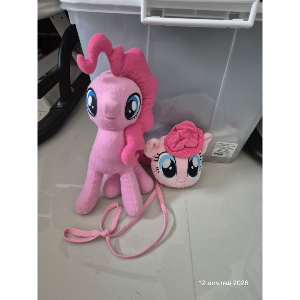 ส่งต่อ pinky pie/rainbow dash ตุ๊กตา + กระเป๋า