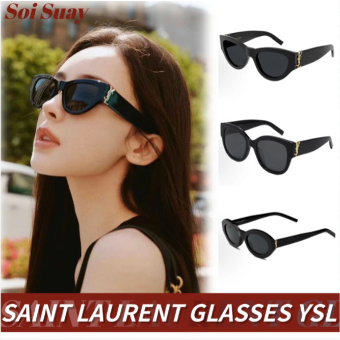 💎Saint Laurent Sunglasses/Cat Eye Glasses แว่นตาสำหรับผู้หญิง YSL