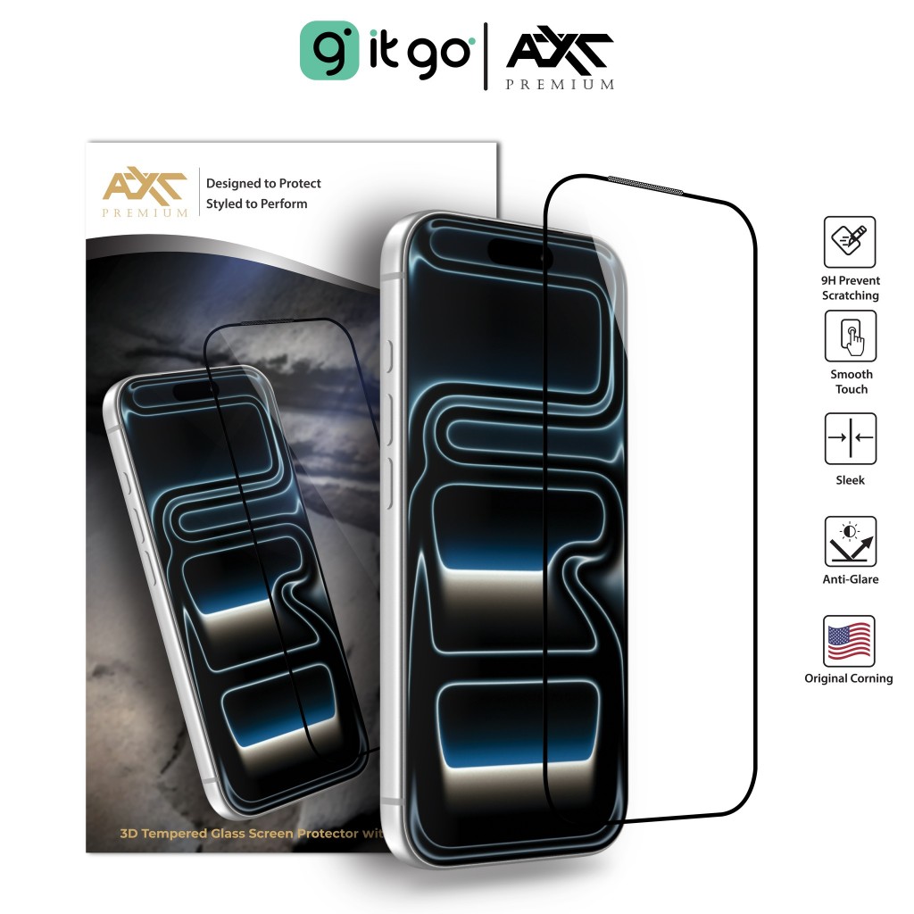 ฟิล์มกระจกนิรภัย  AXT 3D Premium รับแรงกระแทกถึง 2เมตร ฟิล์มกันกระแทก