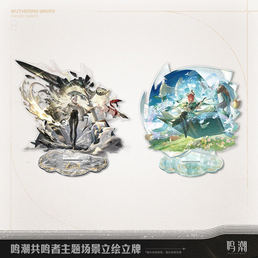 [ พร้อมส่ง / Official ] Wuthering Waves Splash Art - Zani / Ciaccona Standee WuWa สแตนดี้ Kuro Games