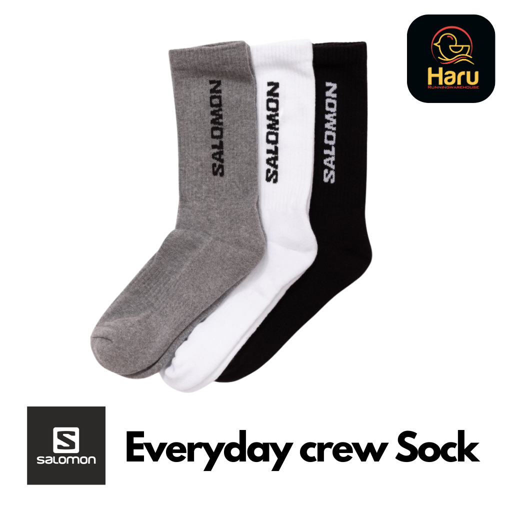 Salomon Everyday crew socks : ถุงเท้าสำหรับใส่ได้ทุกวัน