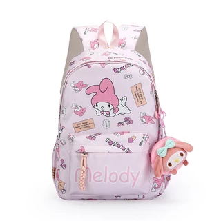 [พร้อมส่ง] กระเป๋าเป้ Kulomi นักเรียนมัธยม ต้น, กระเป๋าเป้การ์ตูนสุดเก๋สำหรับเด็กผู้หญิง - ขนาดใหญ่ พร้อมอุปกรณ์ตุ๊กตาฟร