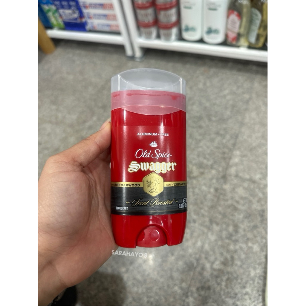 Old Spice Swagger Scent Boosted Aluminum Free Deodorant 85g. เนื้อสีฟ้า