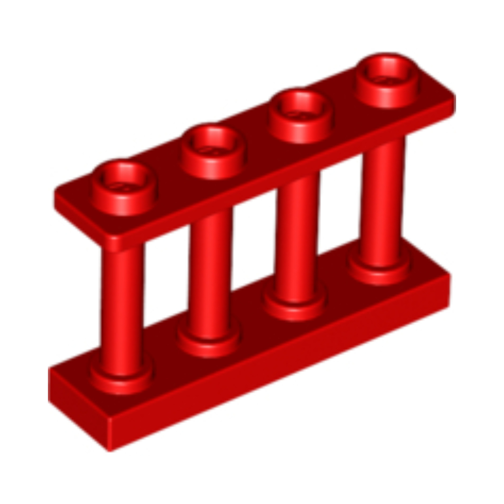 [996] ชิ้นส่วนเลโก้ Lego Part Fence 1 x 4 x 2 Spindled with 4 Studs (15332) ราคา/ชิ้น