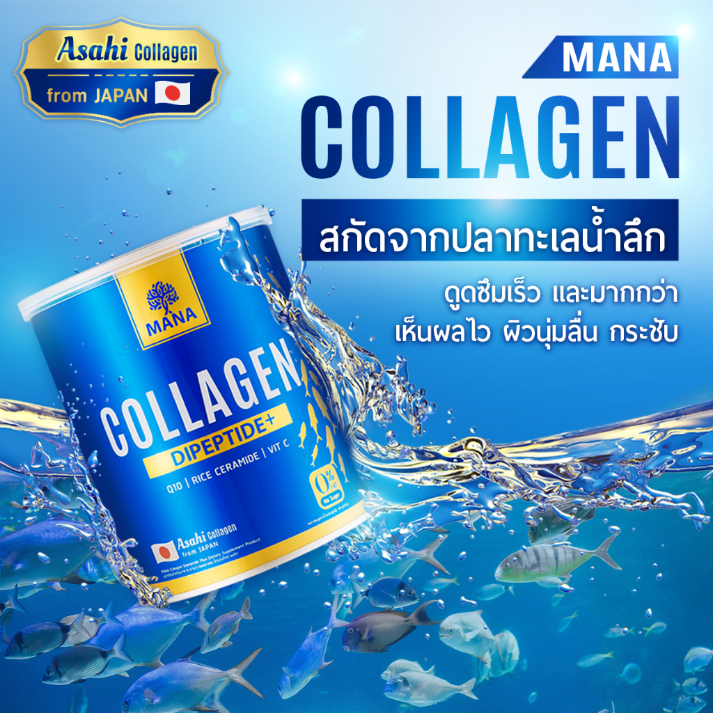 MANA PREMIUM COLLAGEN 1กระปุก แถม 1กระปุก (โปรสุดคุ้ม) บูสผิวอิ่มฟู บำรุงกระดูกให้แข็งแรง