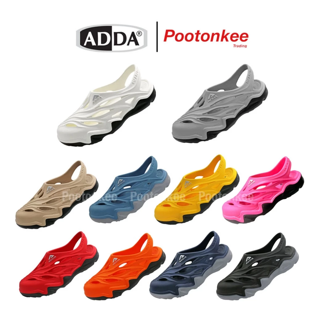 ADDA รองเท้าหัวโต รัดส้น รุ่น 5TD75-W1-M1 ไซส์ 4-10