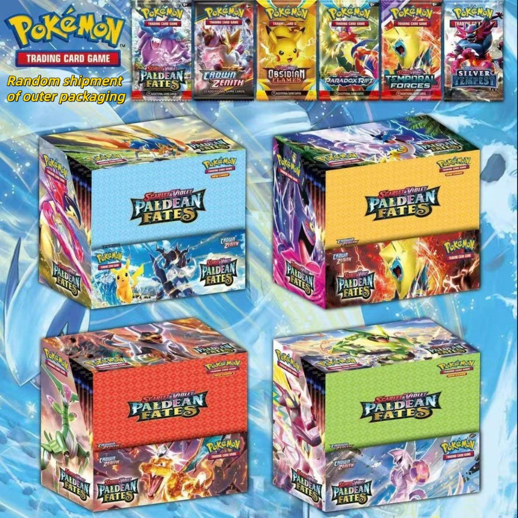(Random Cover Shipping) New Pok é mon Card Pack Card Toy Game Collection Box of 288 Cards