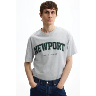 H&M(เอชแอนด์เอ็ม) เสื้อยืดลายพิมพ์ทรงหลวม Men Loose Fit Printed T-shirt 1313924_3