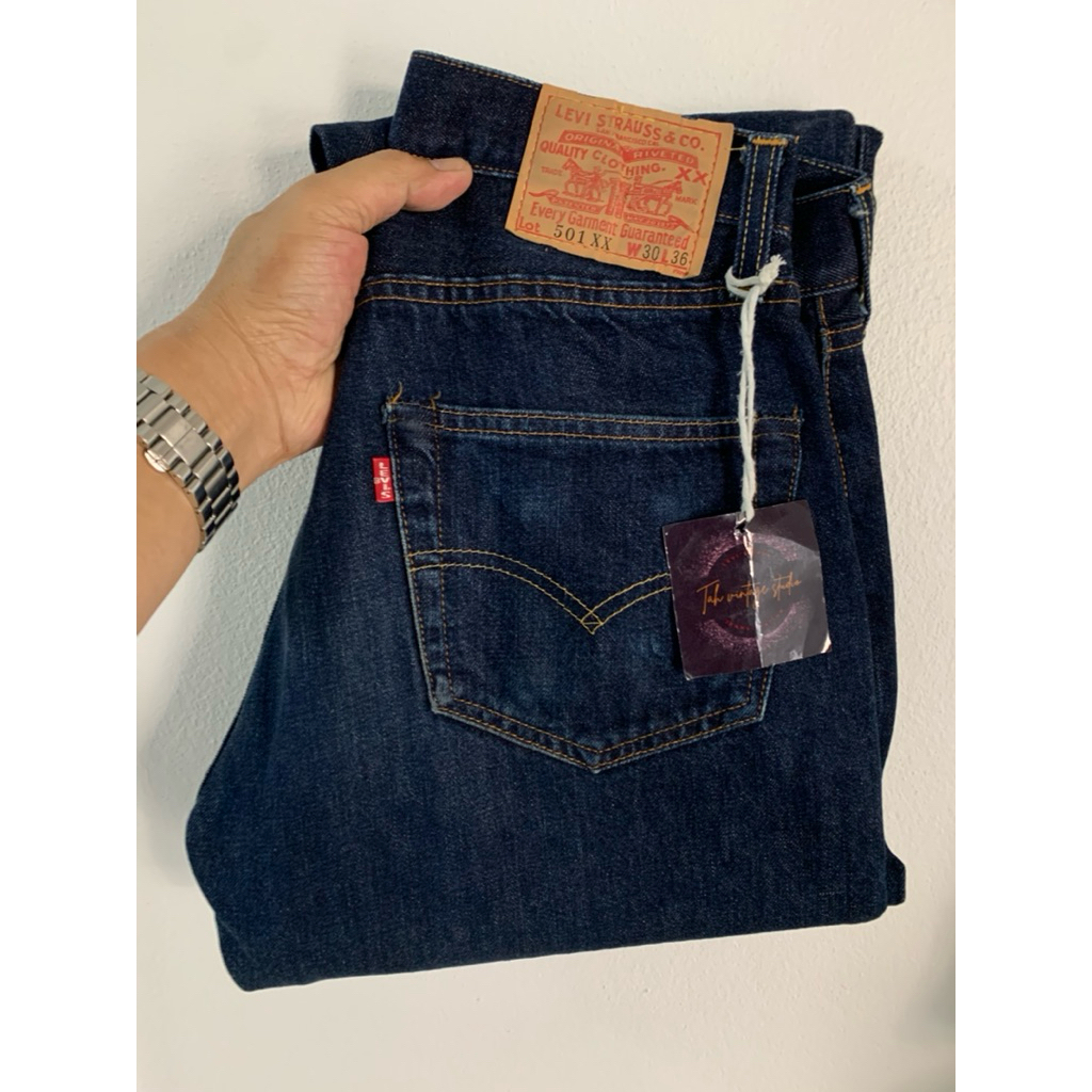 Levi’s 501xx bigE ริมแดง LVC 1955 Made in USA , Size W30 L36 (ขนาดจริงดูตรงรายละเอียดสินค้า)