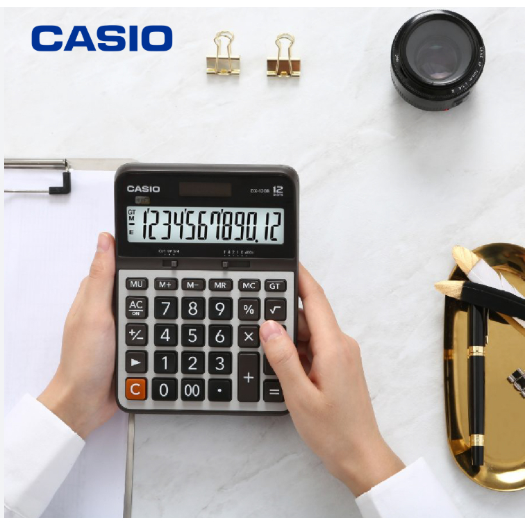 🛒CASIO เครื่องคิดเลข 12 หลัก DX-120B