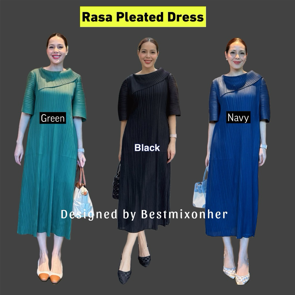 Rasa Pleated Dress | Code 88879