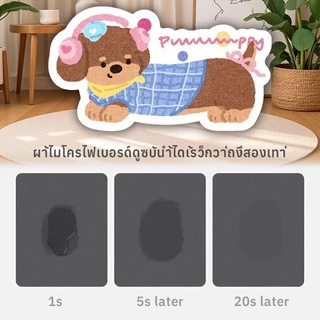 พรมเช็ดเท้า ผ้าเช็ดเท้า พรมกันลื่น พรมปูพื้น พรมห้องน้ำ แผ่นกันลื่น พรมซับน้ำดี แบบแห้งเร็ว ไร้เชื้อรา