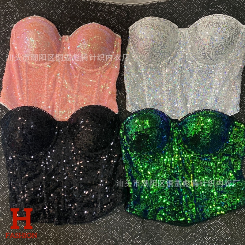 HOT พร้อมส่งจากไทย เสื้อเกาะอก สีสดใส มีฟองน้ำยืดตามตัว FY1128