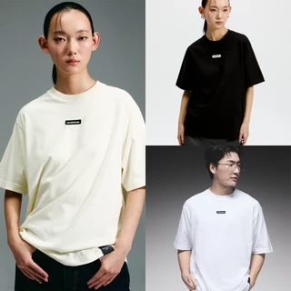 maison KEEPS | The Oversized Woven Patch Tee | Unisex | เสื้อยืด oversized ผ้านุ่มพิเศษ