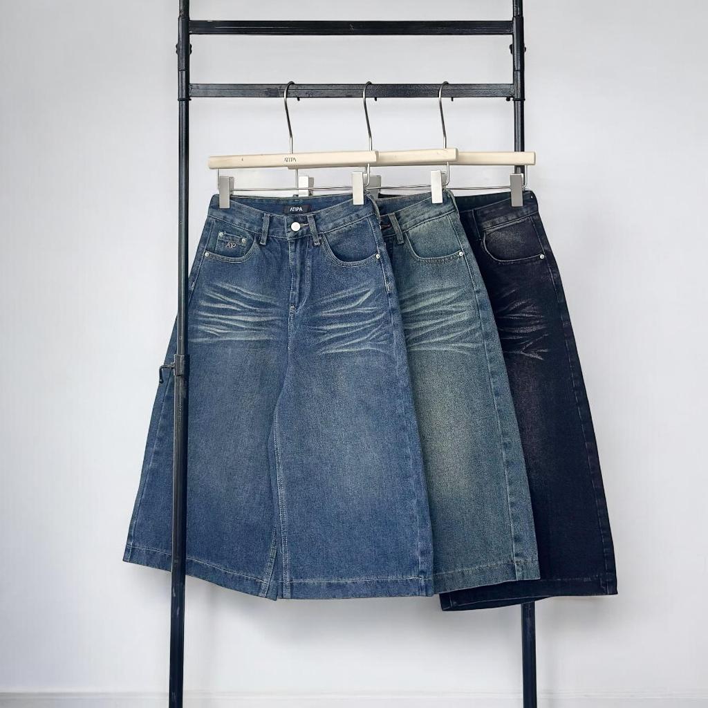 Atipa - Lumos George Jeans (#A030) กางเกงยีนส์ขาสั้นทรงจอร์จ