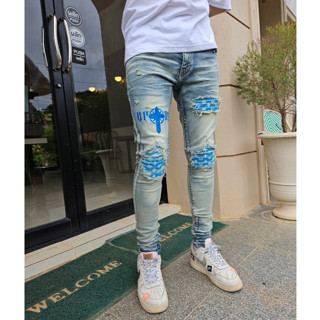 CROSS กางเกงยีนส์ กางเกงยีนส์ขายาว กางเกงยีนส์ผ้ายืด รวมแบบ