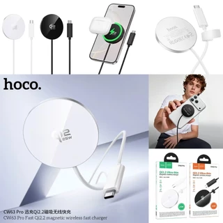 HOCO CW63 Pro แท่นชาร์จไร้สาย Qi2.2 ชาร์จเร็ว 25W ดีไซน์บางเฉียบ แม่เหล็กดูดแน่น Wireless Fast Charger