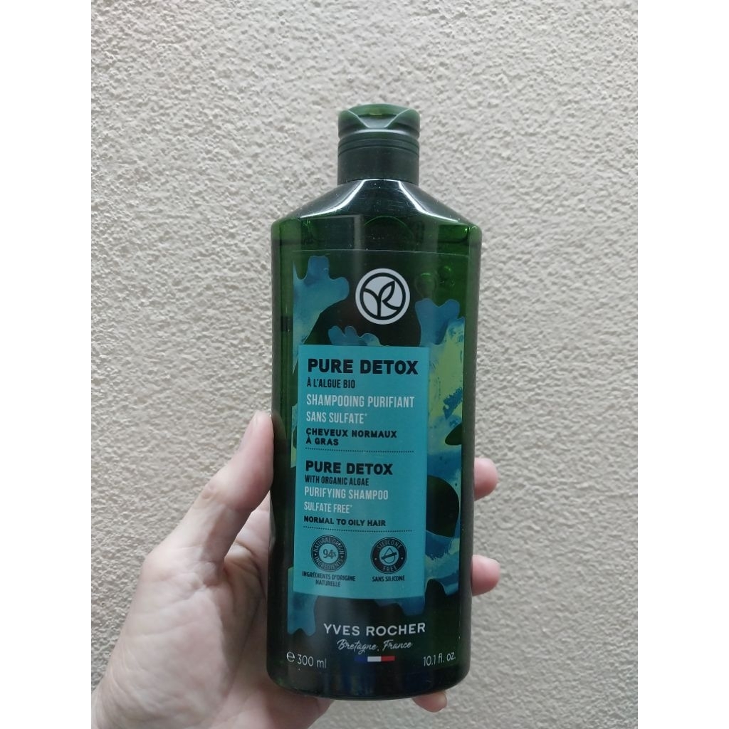 YVES ROCHER  PURE DETOX PURIFYING SHAMPOO อีฟโรเช่ แชมพู  300 ml.