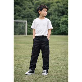 กางเกงคาร์โก้เด็ก ทรงเท่ ใส่ลุย สนามเล่น Outdoor | ผ้าหนา ใส…