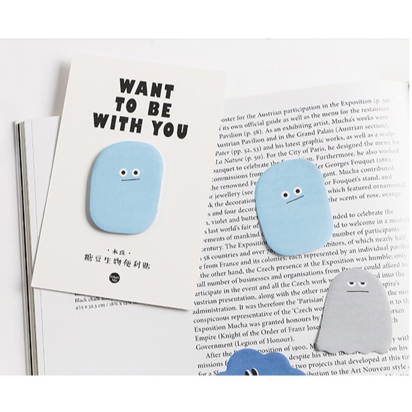 (พร้อมส่ง) INFEELME - กระดาษโน๊ตกาวในตัว Die-cut Sticky Notes - Want to be with You - รูปที่ 7