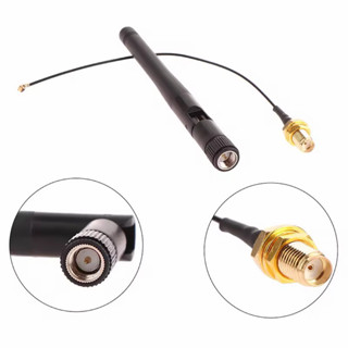 2.4GHz 6dBi WiFi 2.4g เสาอากาศ RP-SMA ชายเราเตอร์ไร้สาย + 15…