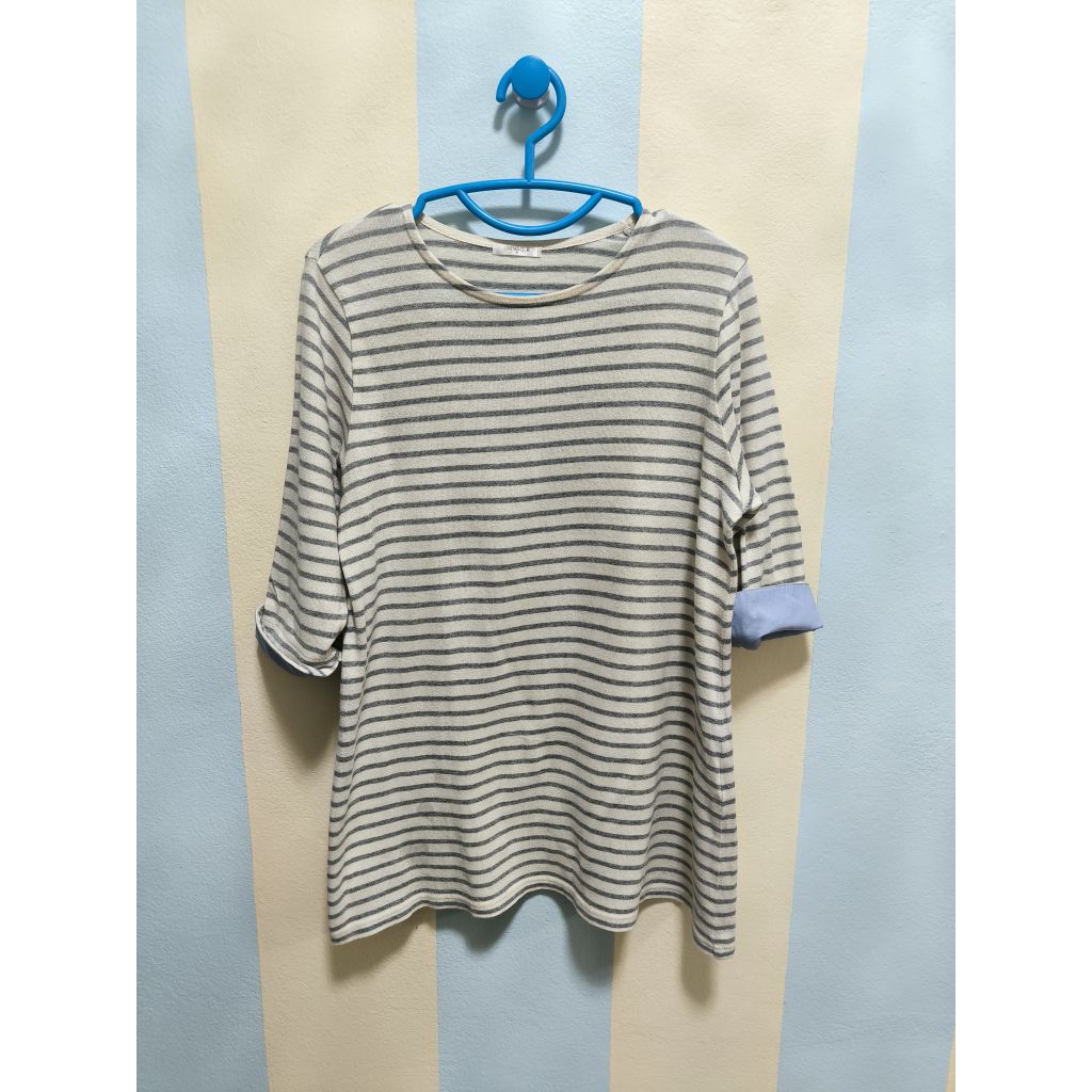 ,🩶🩶🩶เสื้อลายทาง แบรนด์ CINEMA club ไซส์ M 🩶🩶🩶