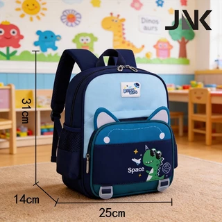 JNK #8002 กระเป๋าเป้ผ้าใบสำหรับเด็กอนุบาล กระเป๋าเตรียมอนุบาล 12 นิ้ว