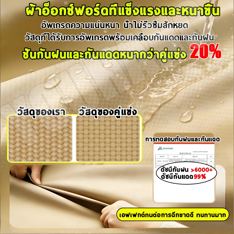 【ส่วนลดจำกัดเวลา】เต็นท์ขายของ 6800dผ้าหนาผ้าใบ+โครงเหล็กหนาพิเศ 2x2 3X4.5 3x3 แข็งแรง เต็นท์กลางแจ้ง หลายสีให้เลือกได้ - รูปที่ 4