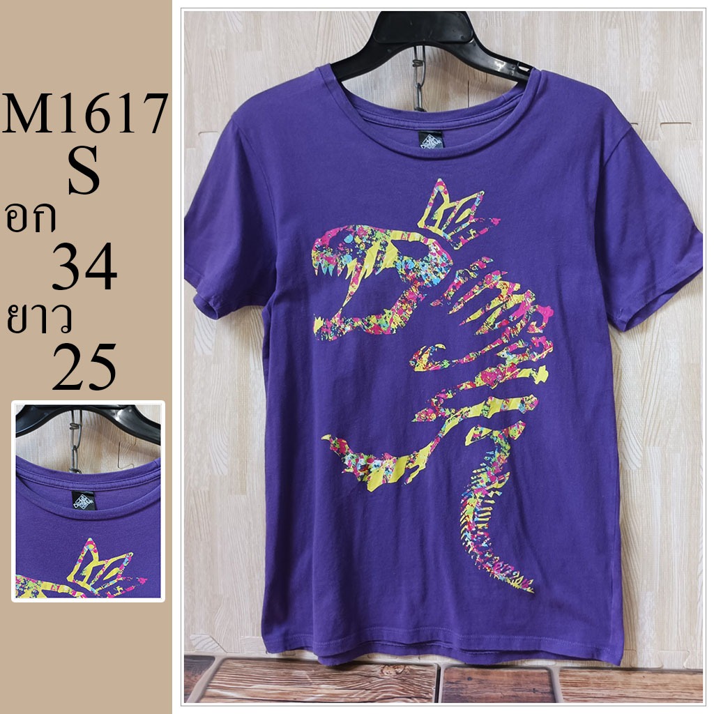 เสื้อยืด แบรนด์ญี่ปุ่น   มือสอง ไซส์ S อก 34 ยาว 25 รหัส M1617