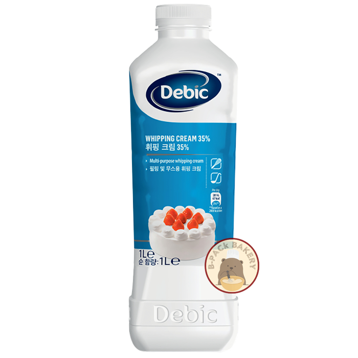 (ส่งด่วน)(ส่งเย็น) เดบิค เดรี่ วิปปิ้งครีม 35% Debic Dairy Whipping Cream 35% 1Ltr.