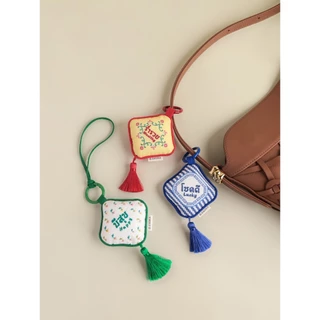 BLESSING CHARMS ที่ห้อยลายมงคล พวงกุญแจงานปัก