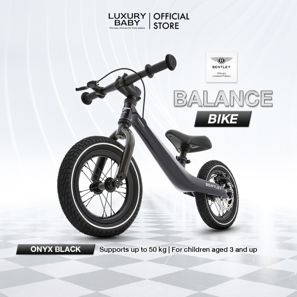 Exclusive Price | จักรยานขาไถ Bentley Balance Bike  [Onyx Black] For 3 Year And Up