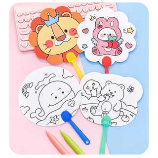 ++ส่งด่วน++พัด ระบายสี ของเล่นเด็ก สร้างความคิดสร้างสรร
