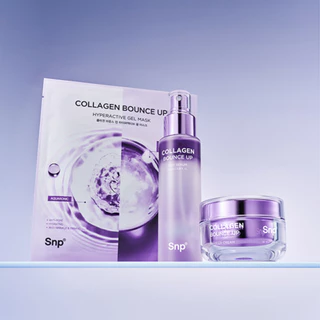 [4แผ่นมาส์กไฮโดรเจล] SNP Collagen Bounce Up Hyperactive Gel Mask 4pcs