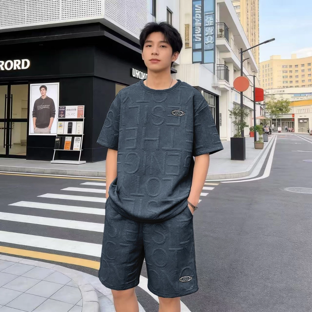 TS MEN เสื้อเซ็ตผู้ชาย เสื้อ+กางเกงขาสั้น ดีไซน์เก๋ TZ05 thumbnail 10