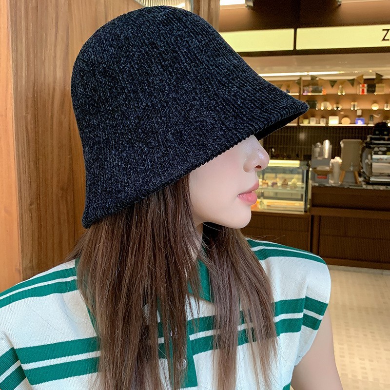 หมวกบักเก็ต หมวกปีกแคบ หมวกไหมพรม หมวกกันหนาว หมวกสไตล์เรโทร ดีไซน์เก๋ คุณภาพดี ทรงสวย หนา นุ่ม อุ่น (พรีเมี่ยม PM)