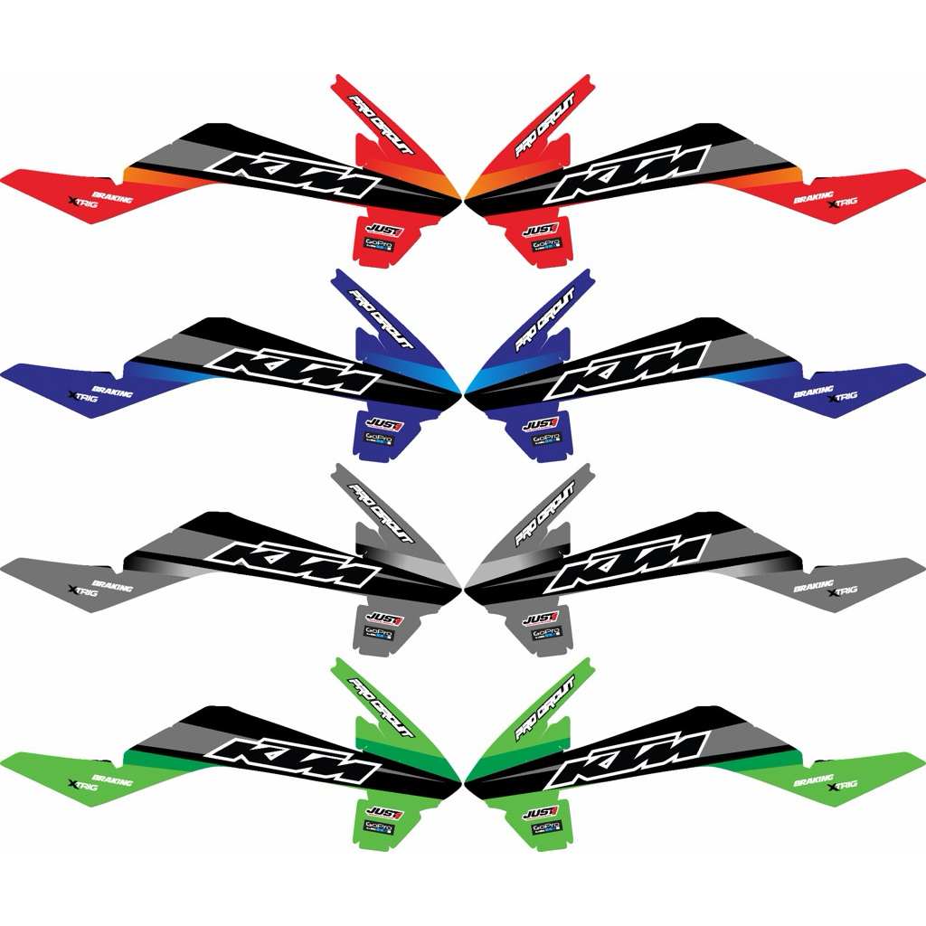 สติ๊กเกอร์ ปีกข้างktm65