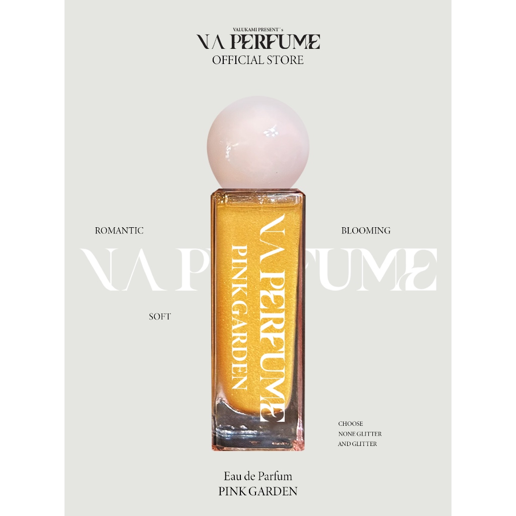 น้ำหอมกลิตเตอร์ VAPERFUME Pink Garden วาเพอร์ฟูม น้ำหอมติดทน 30ml.