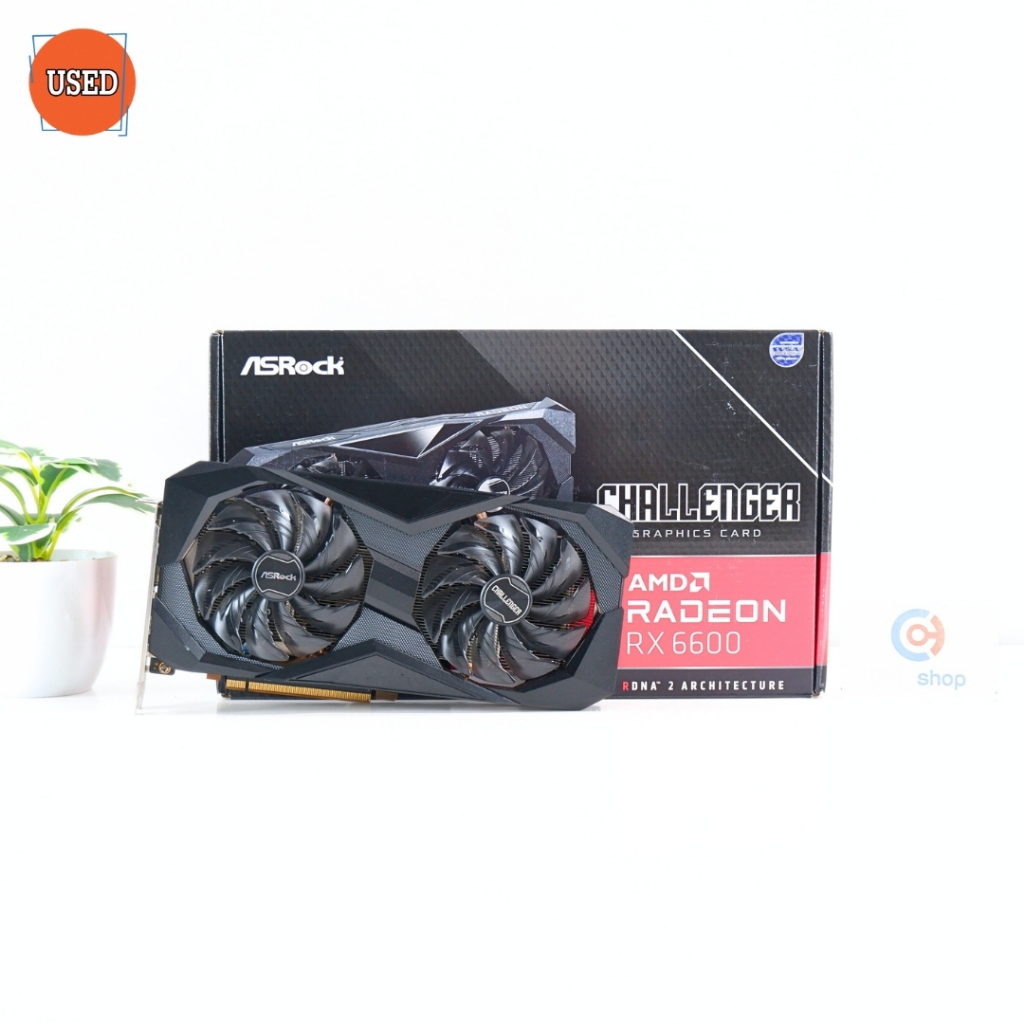 การ์ดจอ (VGA) ASROCK RX6600 8GB 2F CHALLENGER D P12330