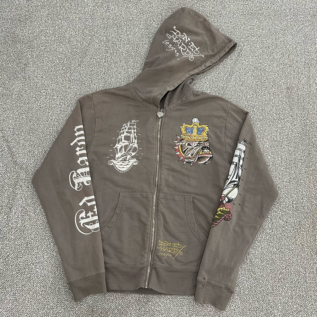 Ed Hardy Hoodie Zip Up